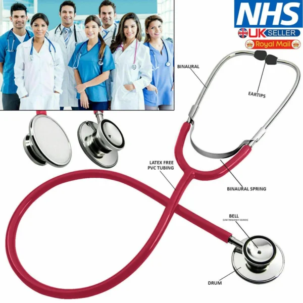 Pro Medical EMT Dual Head Stethoscope For Doctor Nurse Vet Student Health Care - Image 4