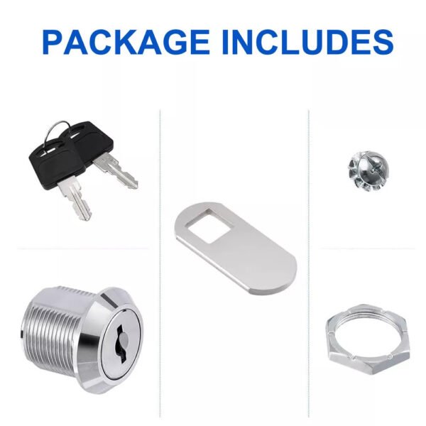 16mm Cam Lock for Lockers Mailboxes Cabinets Drawers - Image 2