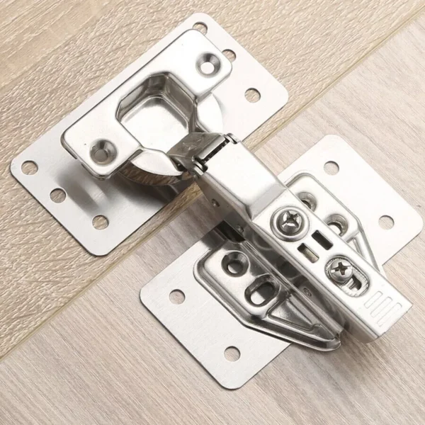 Hinge Repair Plate Cabinet Hinge Repair Brackets Kitchen Cupboard Door Kit - Image 2