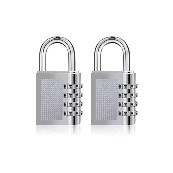 4 Digit Combination Padlock Heavy Duty Outdoor Lock Gym Travel Luggage Locker - Image 2