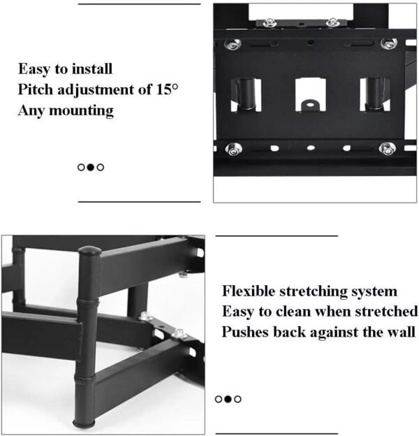 Tilt & Swivel TV Wall Mount for 40-80” LCD/LED TVs Ultra-Strong & Full Motion Design - Image 6