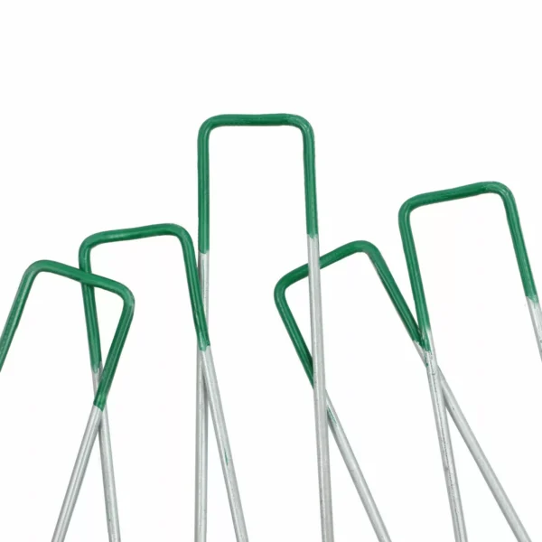 Heavy Duty Metal U Shaped Turf Pin Ground Staples Garden Tent Securing Pegs - Image 4