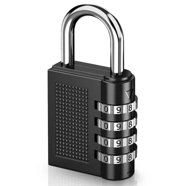 Heavy Duty 4-Digit Combination Padlock for Outdoor Use Gym Travel and Luggage Lockers