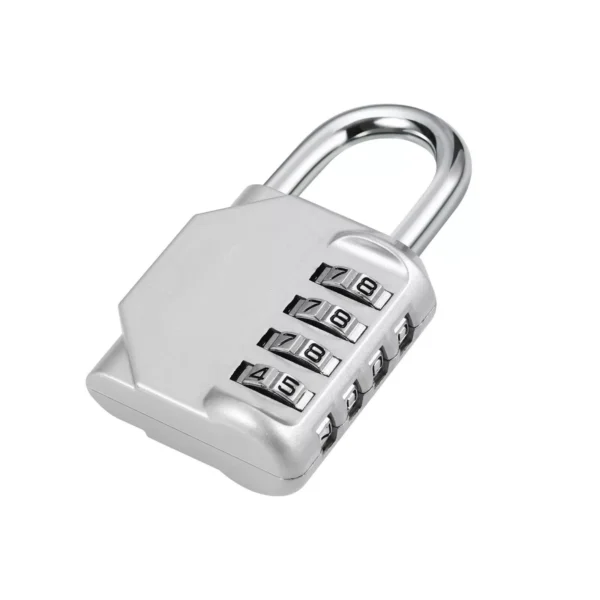 4-Digit Weatherproof Combination Padlock Secure Lock for Gym School Travel & Outdoor Use - Image 3