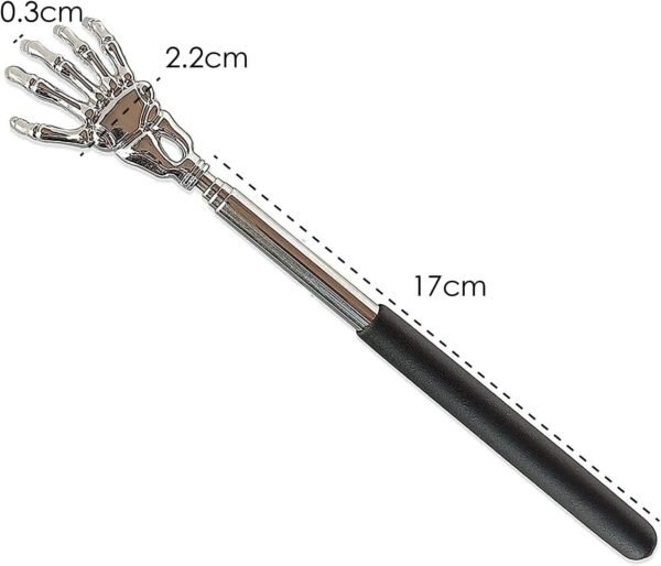 Extendable Back Scratcher Metal Telescopic Eagle Claw Portable Black Massager - Image 2