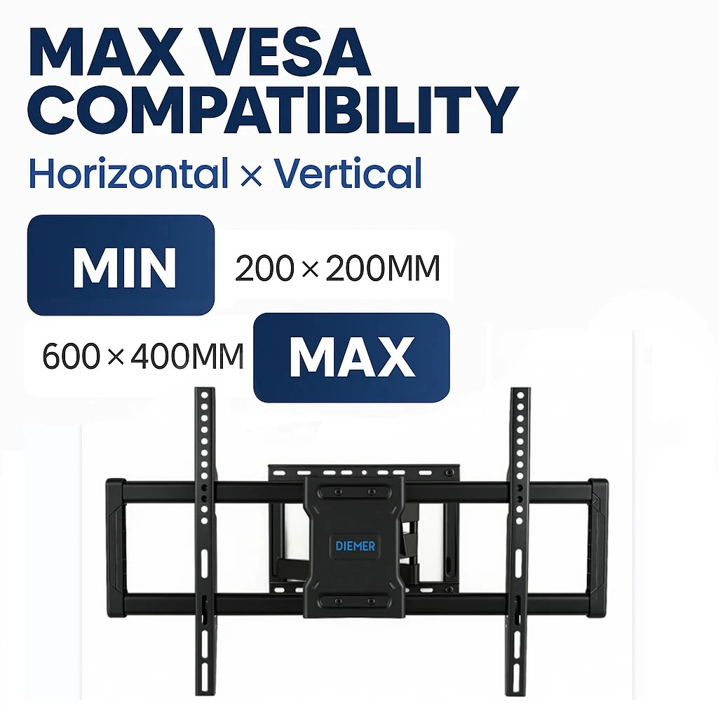 PREMIUM TV WALL BRACKET SWIVEL & TILT MOUNT 42 47 49 50 55 60 65" 70" 75" 80" 85" - Image 4