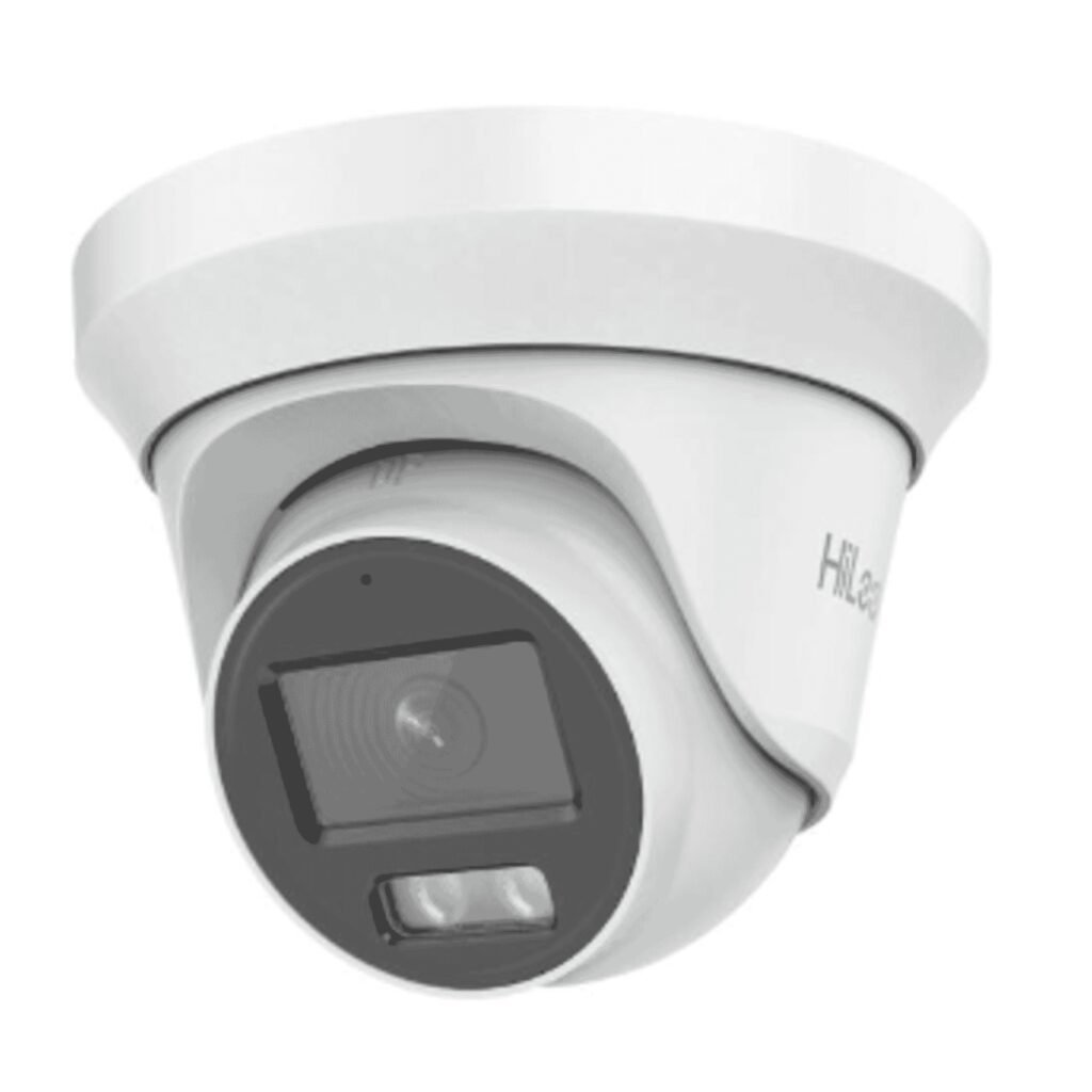 HiLook THC-T229-MS 2MP ColorVu Turret Camera – 2.8mm Lens, Built-in Mic, 40m White Light