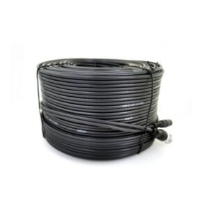 100m Premium Copper CCTV Video Power Cable BNC+DC Black