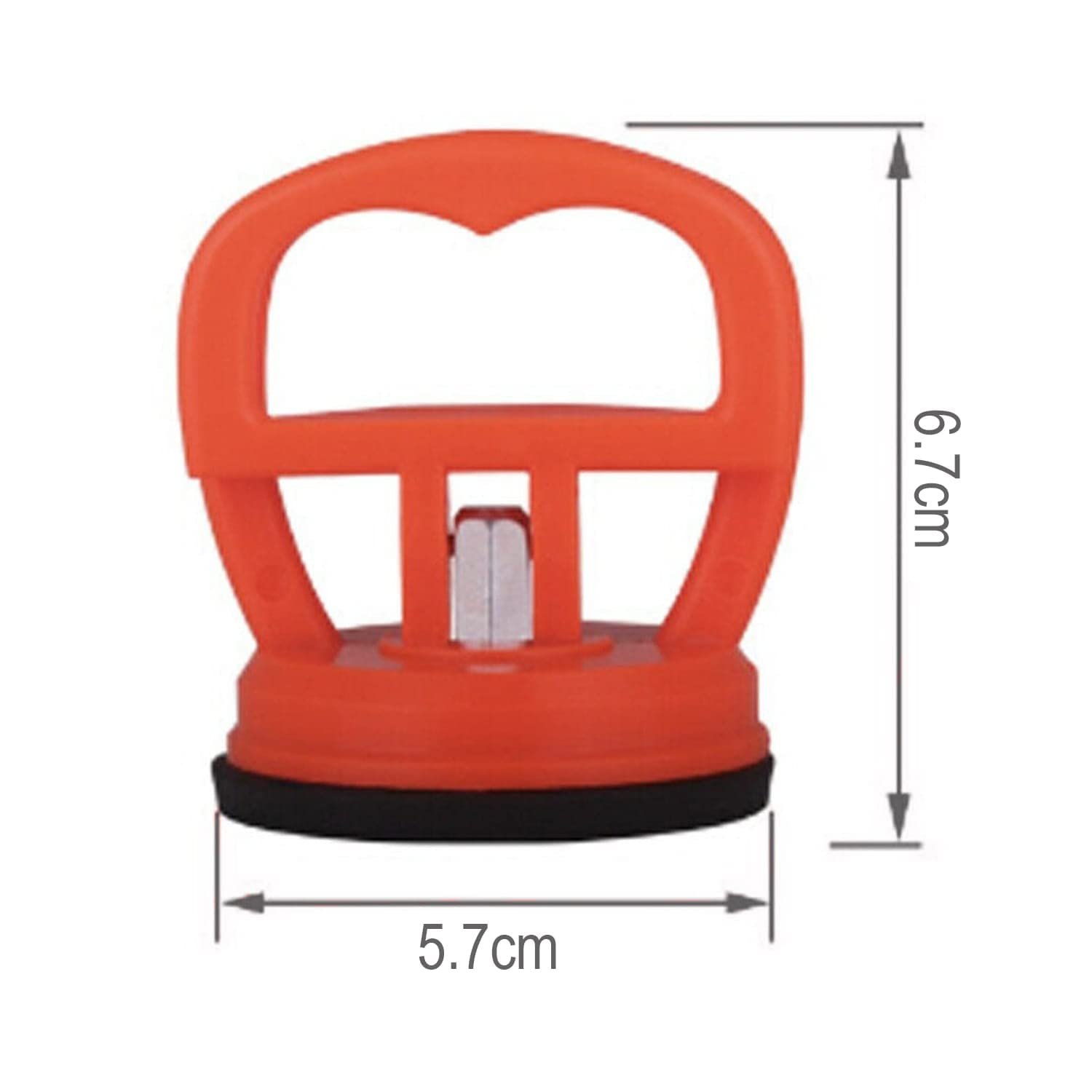 2 Pack Heavy Duty Orange Suction Cup Lifter for Glass, Tiles, Screens & Smooth Surfaces - Image 4