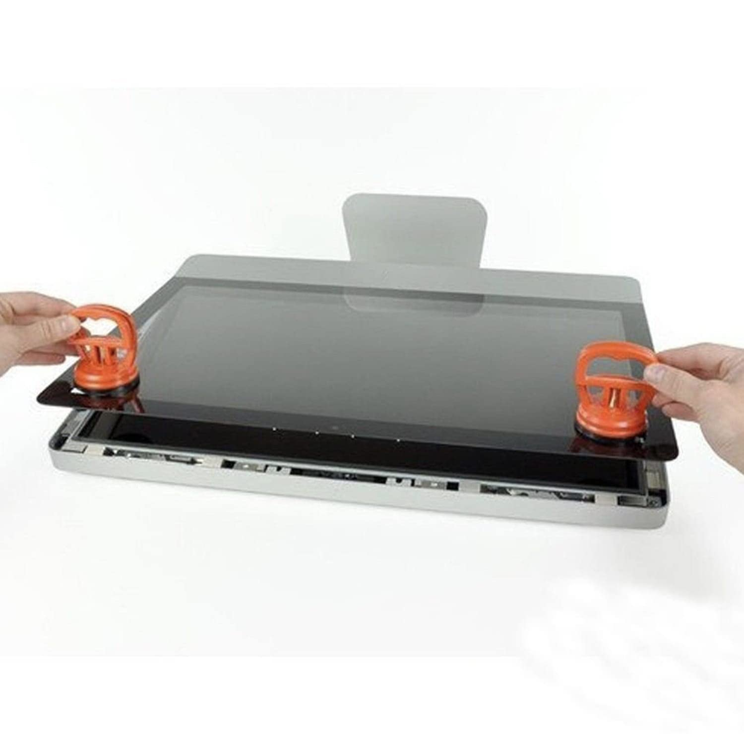 2 Pack Heavy Duty Orange Suction Cup Lifter for Glass, Tiles, Screens & Smooth Surfaces - Image 2