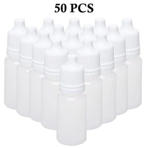 50 Pcs 5ML Empty Plastic Squeezable Dropper Bottles for Liquid