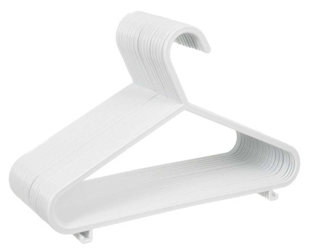 40 x Kids Plastic Hangers Baby Children Clothes Slim Coat Hangers White UK