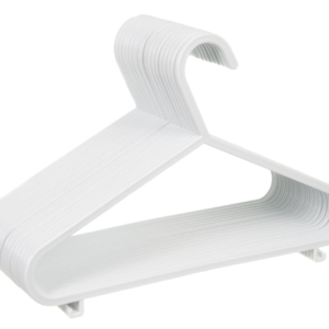 40 x Kids Plastic Hangers Baby Children Clothes Slim Coat Hangers White UK