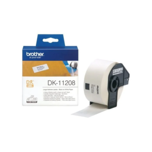 Brother DK-11208 DK Labels 38mm x 90mm Standard Address Labels – 400 Labels