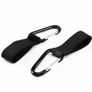 2 Pram Clips Universal Baby Buggy, Pushchair & Stroller Shopping Bag Hooks